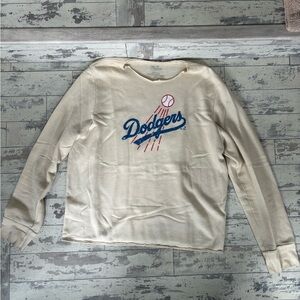 Cream Dodgers Women's Sweater